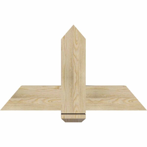 Ekena Millwork Eugene Rough Sawn Timber Gable Bracket, Douglas Fir, 36"W x 21"H x 4"D x 6"F, 14/12 Pitch GBW036X21X0406EUG00RDF - main
